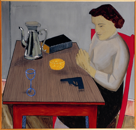 Roger-Raveel-Vrouw-met-revolver